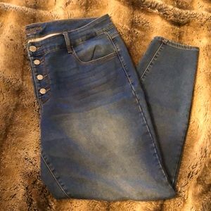 Maurices Button Fly High Rise Jeans